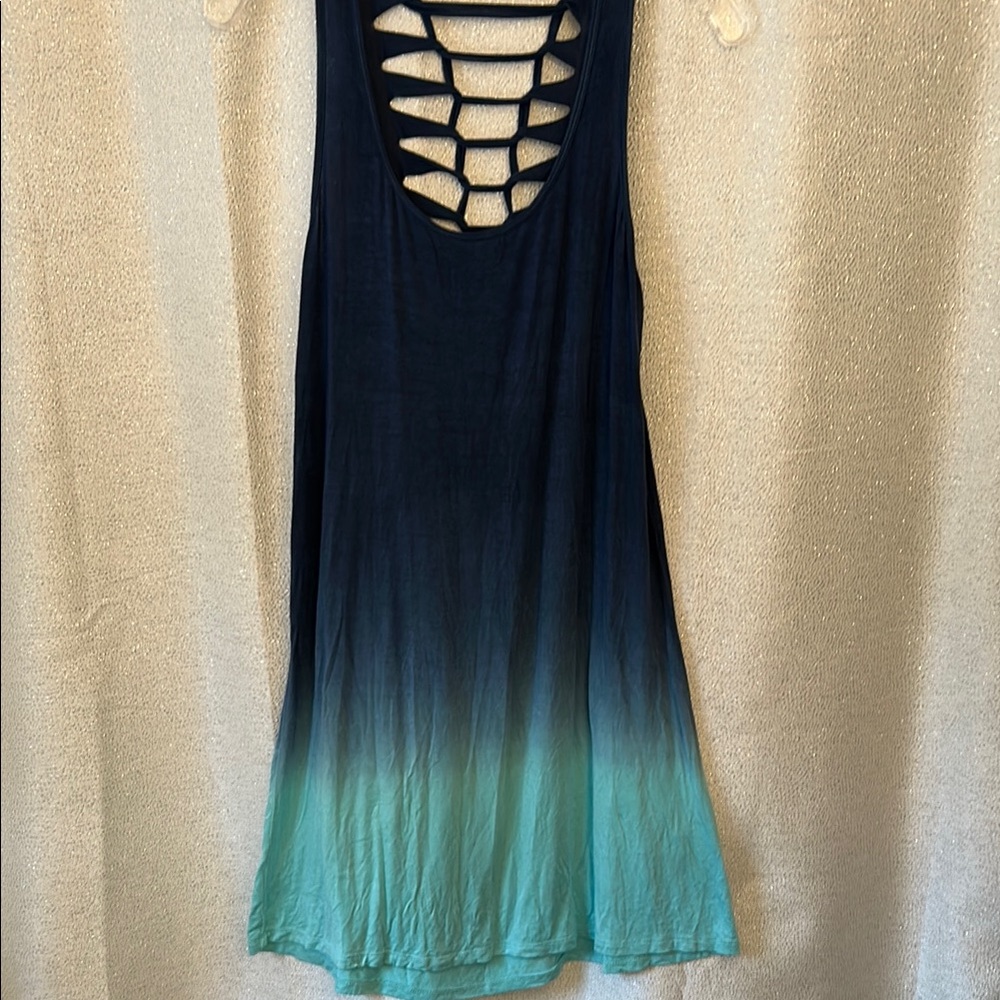 Chic Ombre Coverup with Cut-Out Back